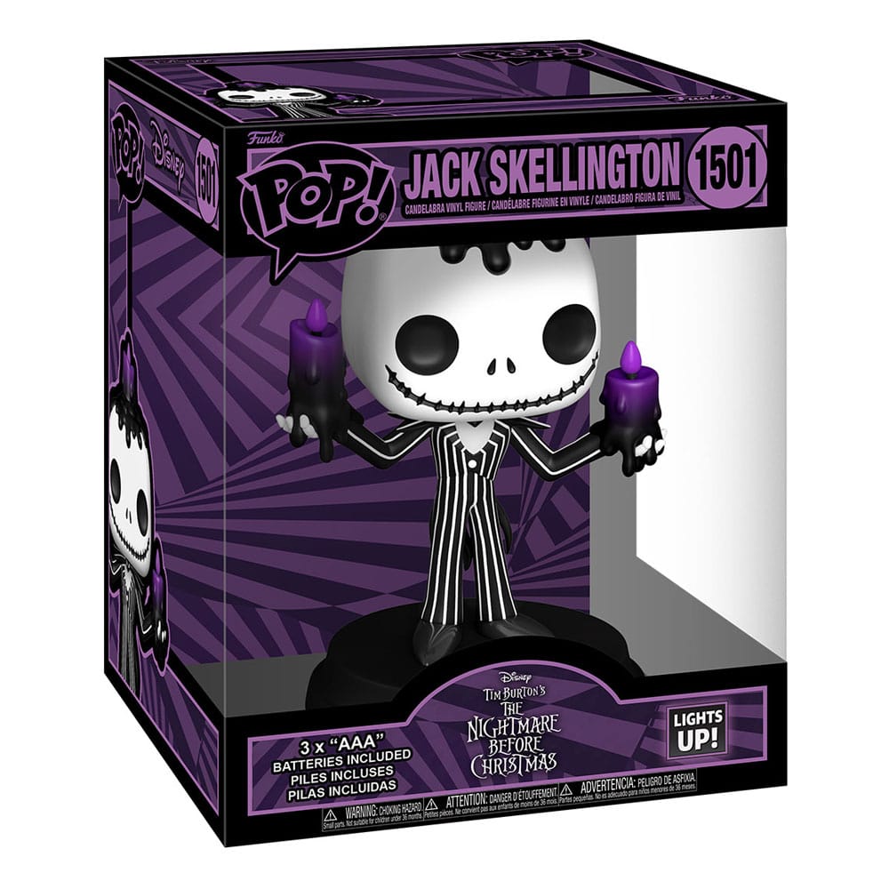 Détail de la figurine Funko POP! Jack Skellington SFX dans sa boîte-fenêtre