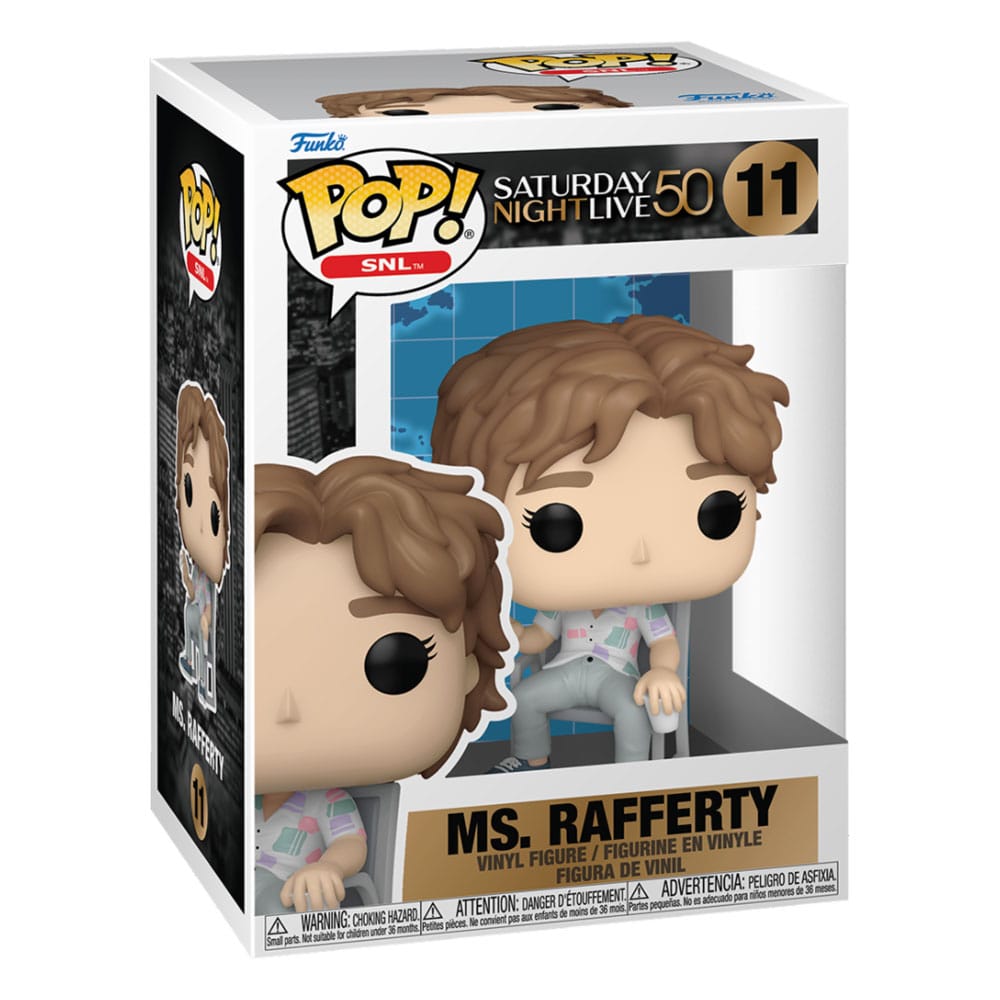 Détail de la figurine Funko POP! Ms. Rafferty de Saturday Night Live