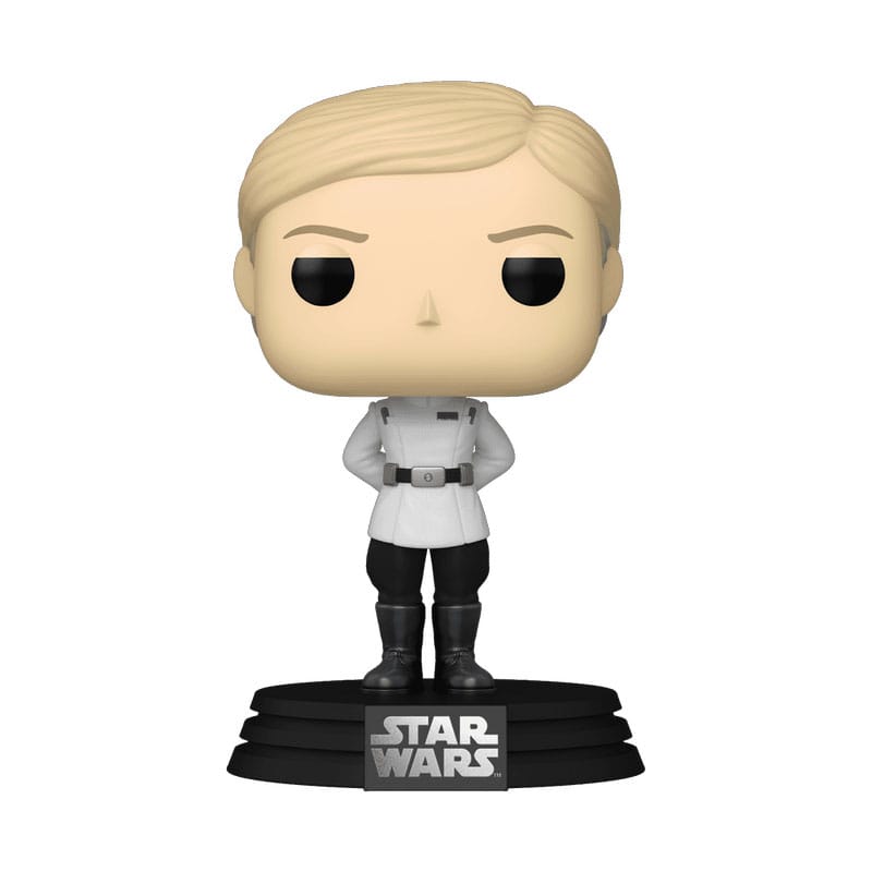 Figurine Funko POP! de Supervisor Dedra Meero de Star Wars Andor, présentée dans sa boîte-fenêtre.