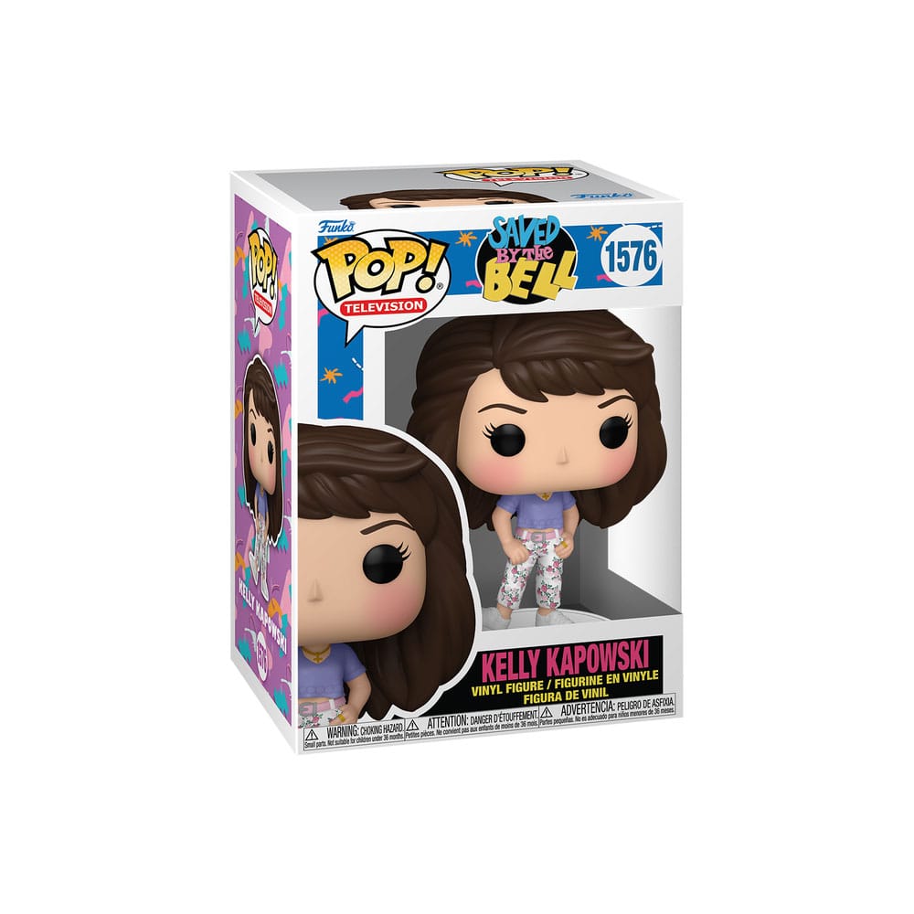 Détail de la figurine Funko POP! Kelly Kapowski 9 cm de Sauvés par le gong, avec son uniforme de Bayside High
