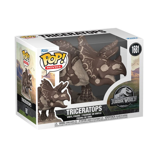 Boîte-fenêtre de la figurine Funko POP! Triceratops Fossil Jurassic Park