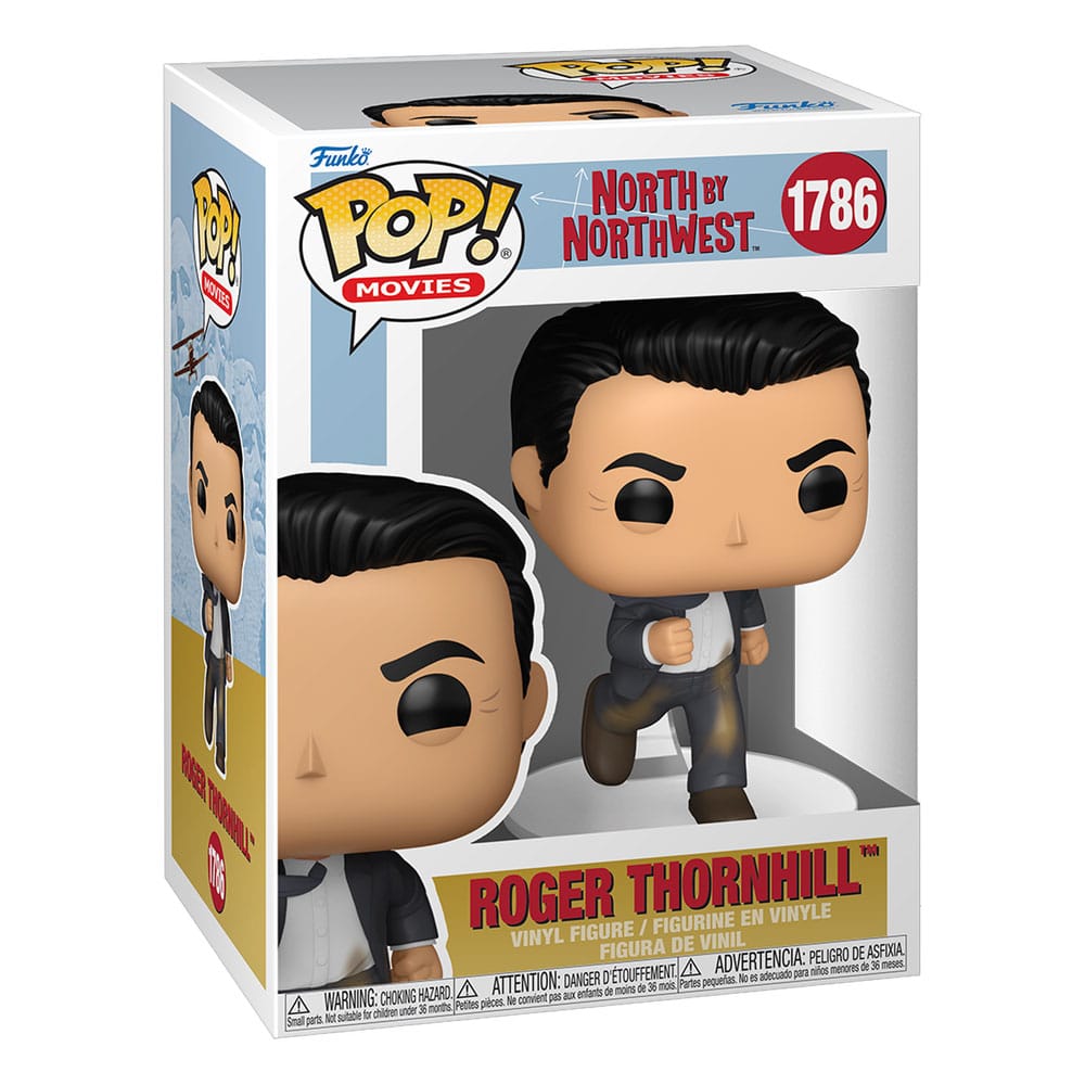 Boîte-fenêtre de la figurine Funko POP! Roger Thornhill La Mort aux trousses