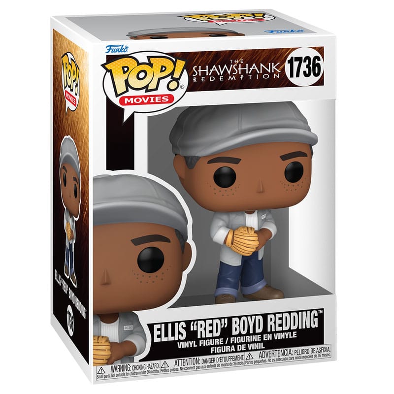 Détail de la figurine Funko POP Ellis 'Red' Boyd Redding 9 cm