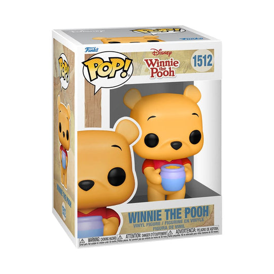 Boîte-fenêtre de la figurine Funko POP! Winnie l'Ourson, montrant le personnage et le logo Disney.