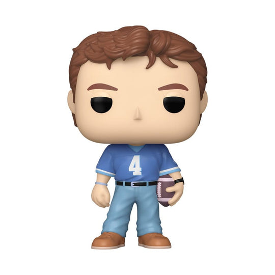 Figurine Funko POP! Mox de Varsity Blues en vinyle, vue de face, dans sa boîte-fenêtre.