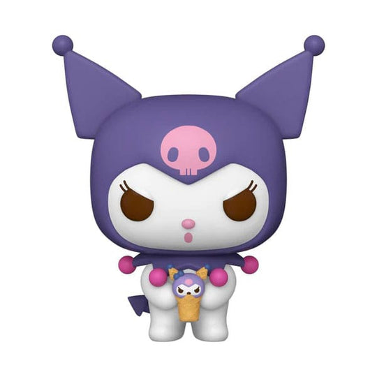 Figurine Funko POP! Hello Kitty Kuromi Sanrio en vinyle, vue de face.