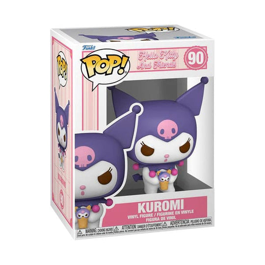 Figurine Funko POP! Hello Kitty Kuromi Sanrio dans sa boîte-fenêtre.