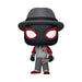 Figurine Funko POP! Spiderman 2 Miles Morales City Sounds en vinyle, vue de face dans sa boîte-fenêtre.