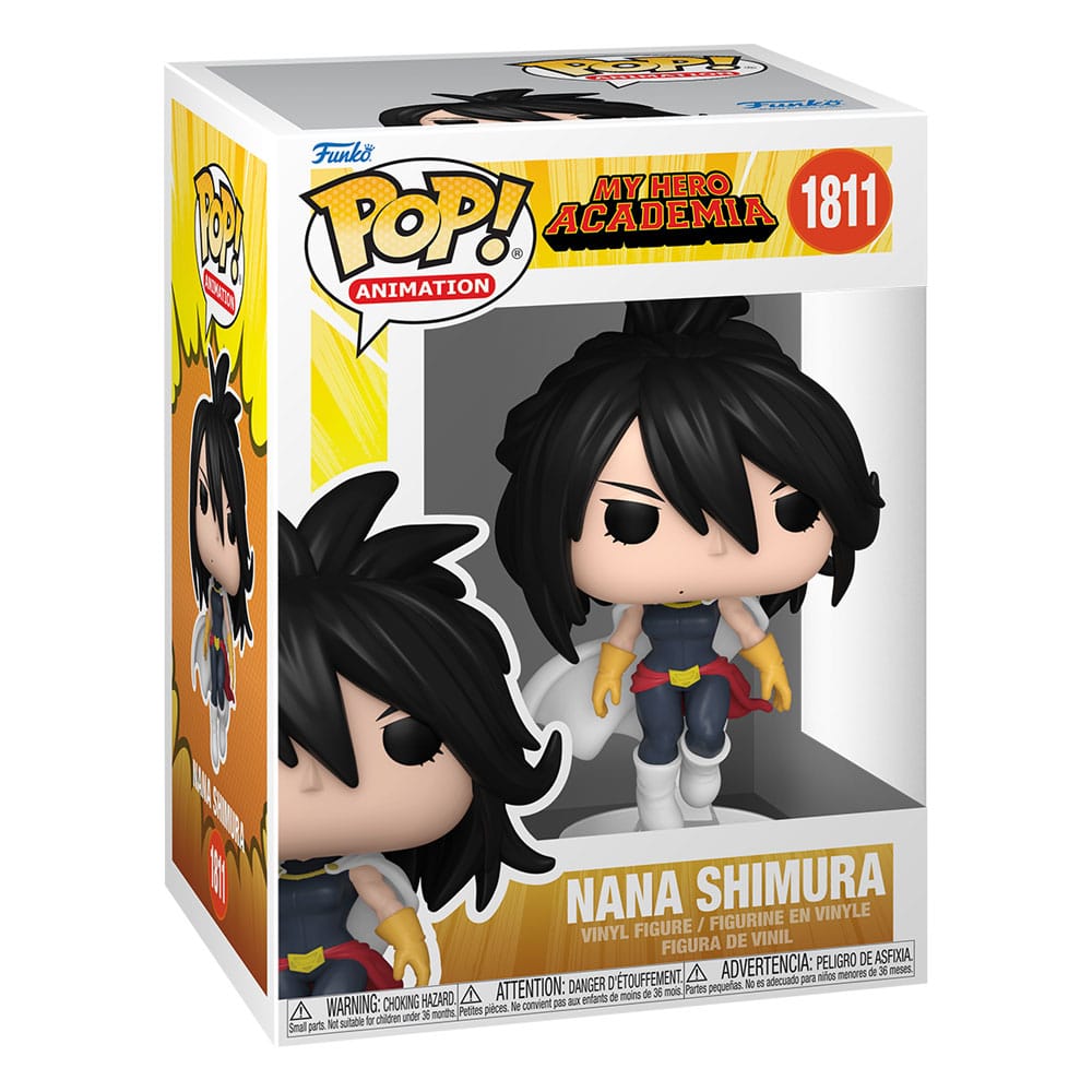 Boîte-fenêtre de la figurine Funko POP! Nana Shimura MHA, avec personnage visible