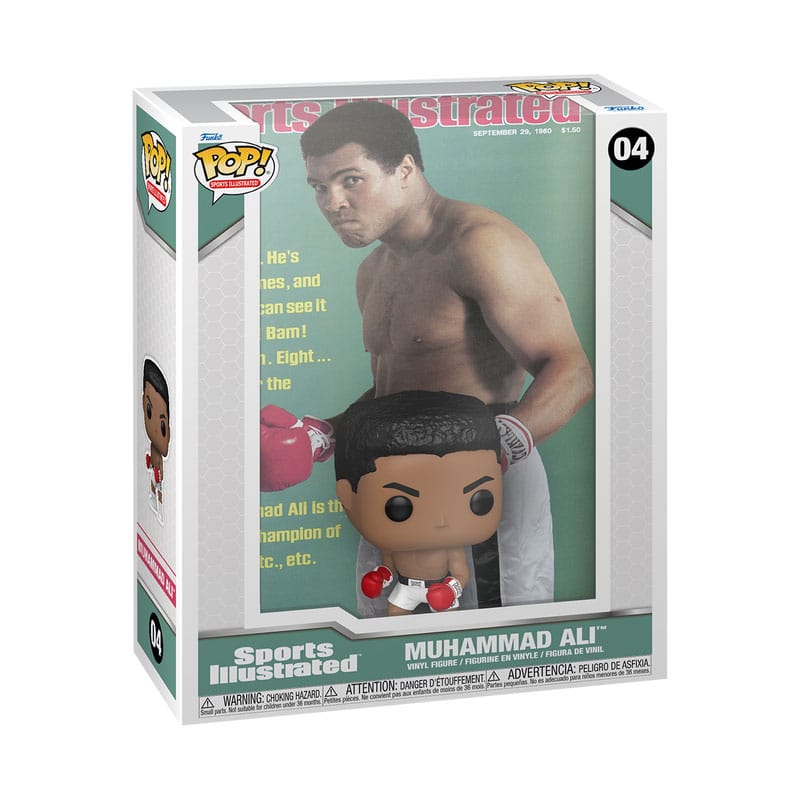Boîte-fenêtre de la figurine Funko POP! Muhammad Ali Sports Illustrated