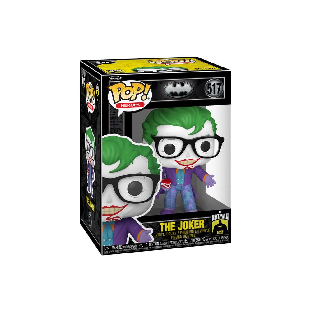 Boîte-fenêtre de la figurine Funko POP! The Joker w/Teeth, édition 85 ans Batman