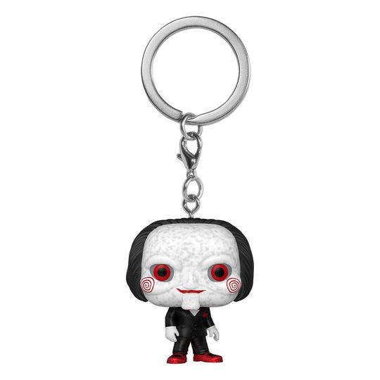 Présentoir complet de 12 porte-clés Funko Pocket POP! Billy the Puppet du film Saw