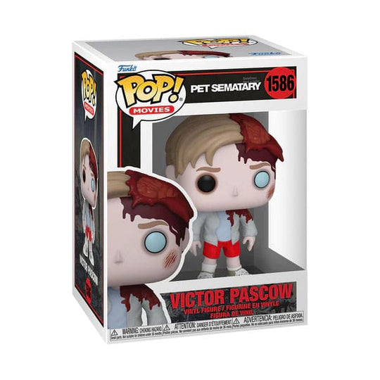 Boîte-fenêtre de la figurine Funko POP! Victor Pascow Simetierre avec logo