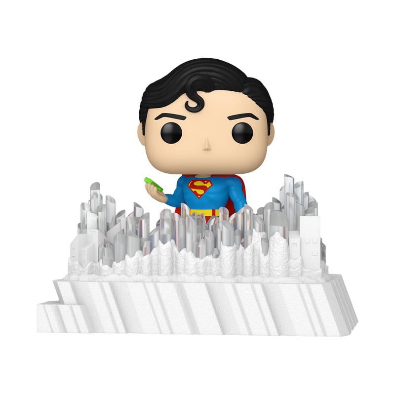 Figurine Funko POP! Deluxe Superman (1978) en vinyle 9cm, vue de face, dans sa boîte-fenêtre
