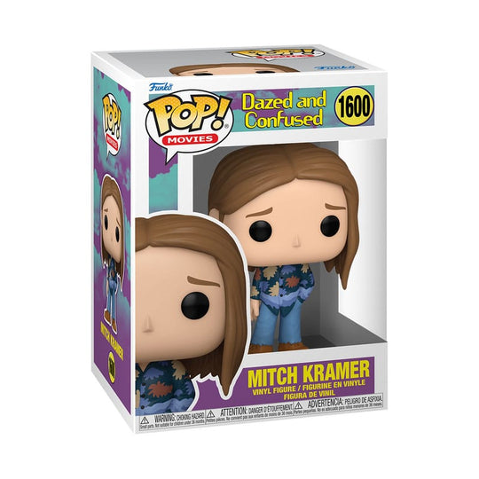 Boîte-fenêtre de la figurine Funko POP! Mitch Dazed & Confused, montrant le personnage et le logo du film