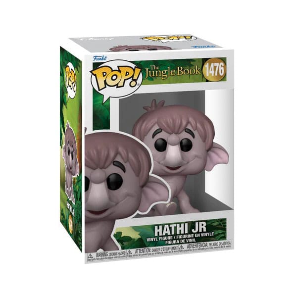 Boîte-fenêtre de la figurine Funko POP! Hathi Jr. du Livre de la Jungle