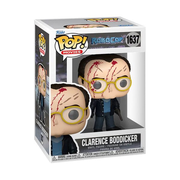 Boîte-fenêtre de la figurine Funko POP Clarence Boddicker Robocop