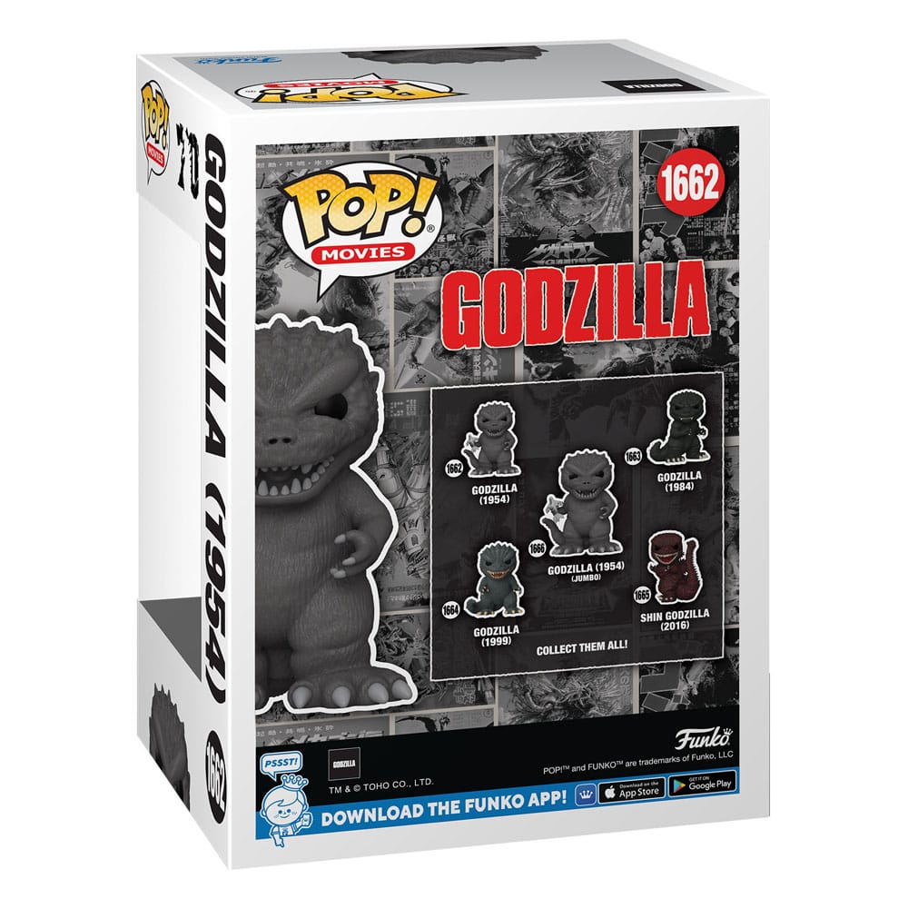 Boîte-fenêtre de la Funko POP! Godzilla 1954 édition 70 ans