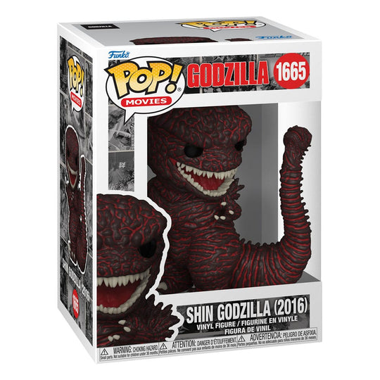 Détail de la figurine Funko POP Godzilla 2016 montrant les écailles et la posture