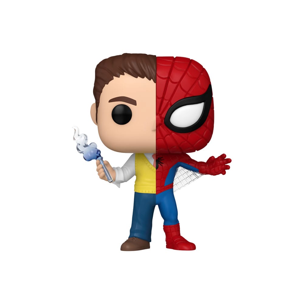 Figurine Funko POP! Marvel Split Spider-Man/Peter Parker vue de face