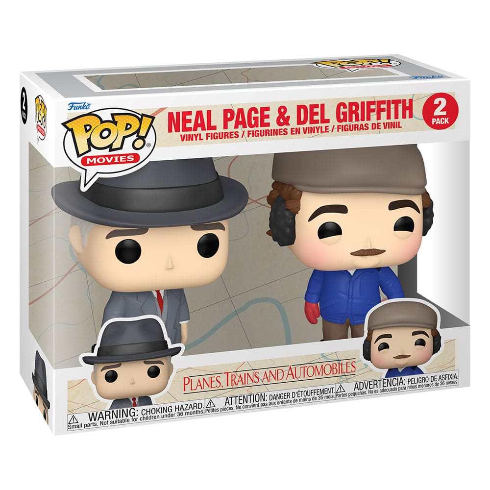 Figurines Funko POP! Neal Page et Del Griffith hors de leur boîte