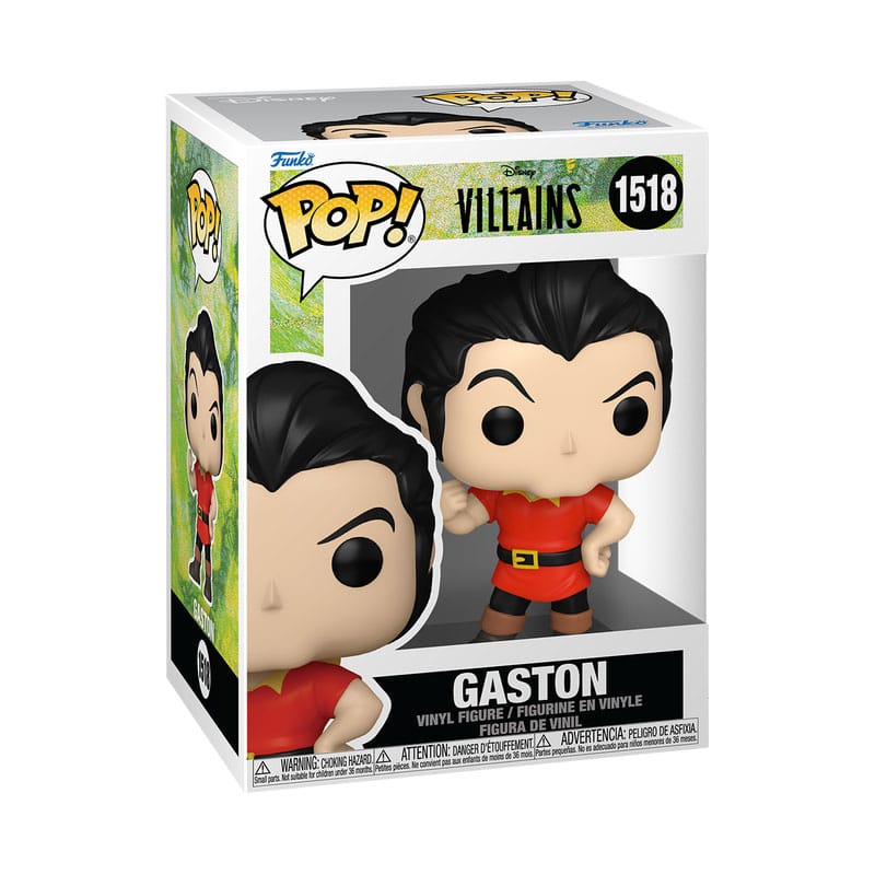 Boîte-fenêtre de la figurine Funko POP! Gaston, vue de face