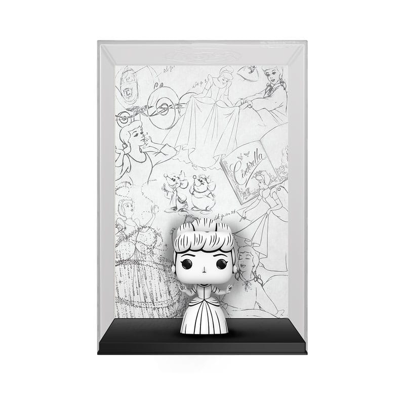Figurine Funko POP! Cendrillon Sketched Comic Cover en vinyle de 9 cm, vue de face dans son style esquissé.