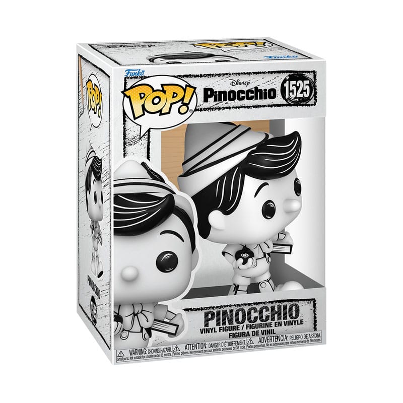Boîte-fenêtre de la figurine Funko POP! Pinocchio Sketched Disney - Emballage de collection