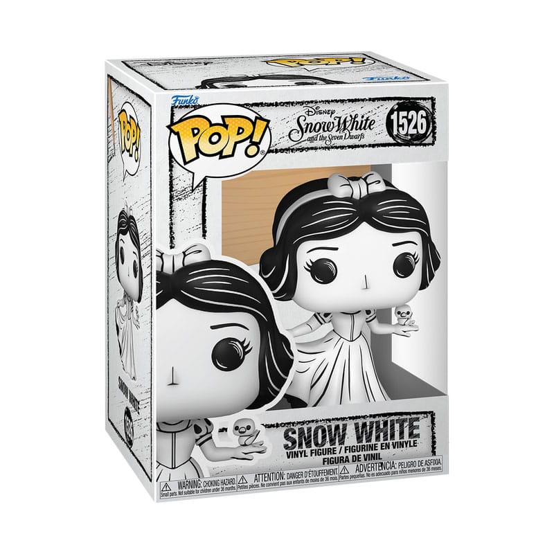 Boîte-fenêtre de la figurine Funko POP! Disney Sketched Blanche-Neige