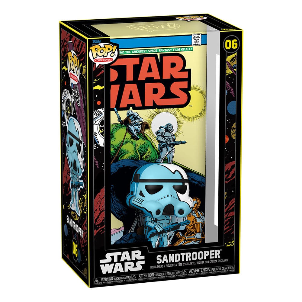 Boîte-fenêtre de la figurine Funko POP! Stormtrooper Comic Cover #31 avec illustration