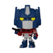 Figurine Funko POP! Optimus Prime Retro Series Transformers en vinyle, vue de face dans sa boîte-fenêtre.