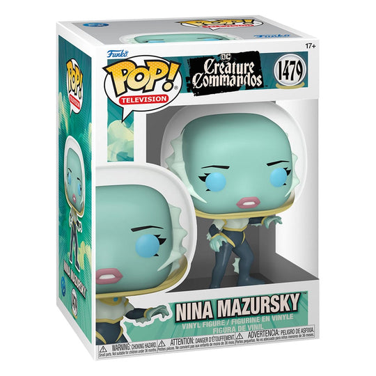 Boîte-fenêtre de la figurine Funko POP! Dr. Nina Mazursky Creature Commandos