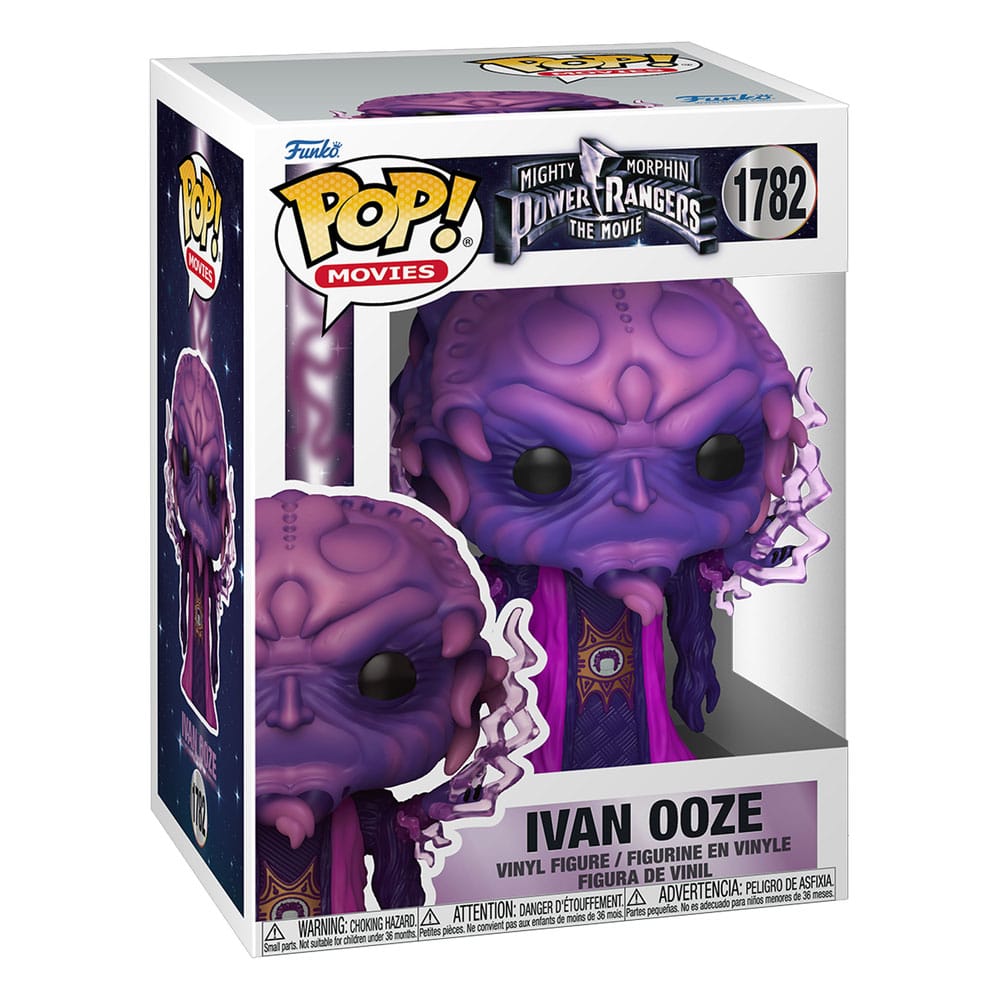 Boîte-fenêtre de la figurine Funko POP! Ivan Ooze Power Rangers, présentant le personnage