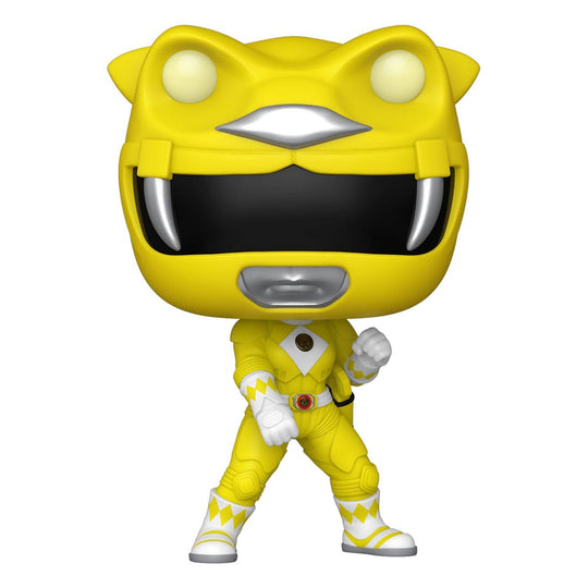 Figurine Funko POP! Yellow Ranger GITD Power Rangers Le Film en boîte-fenêtre