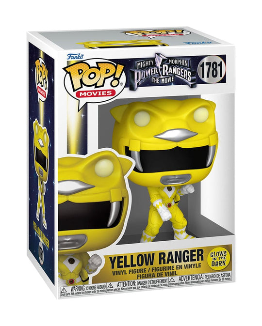 Figurine Funko POP! Yellow Ranger GITD Power Rangers Le Film brillant dans le noir