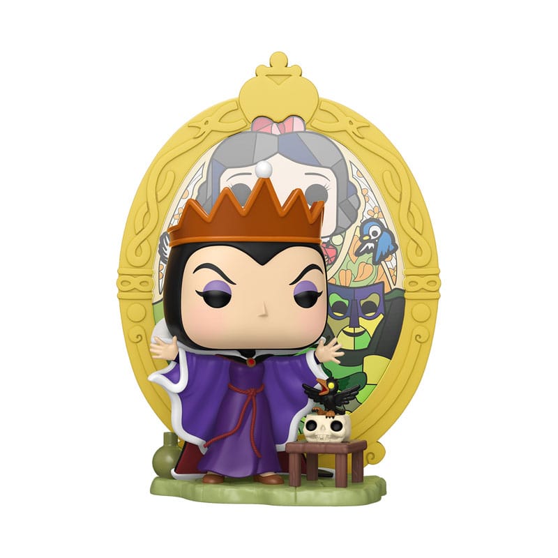 Figurine Funko POP! Deluxe Evil Queen (Disney Villains) avec son élément en verre