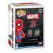 Figurine Funko POP! 8-Bit Spider-Man de profil, illustration du style rétro