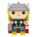 Figurine Funko POP! Marvel Thor 8-Bit en vinyle de 9 cm, vue de face dans sa boîte-fenêtre.