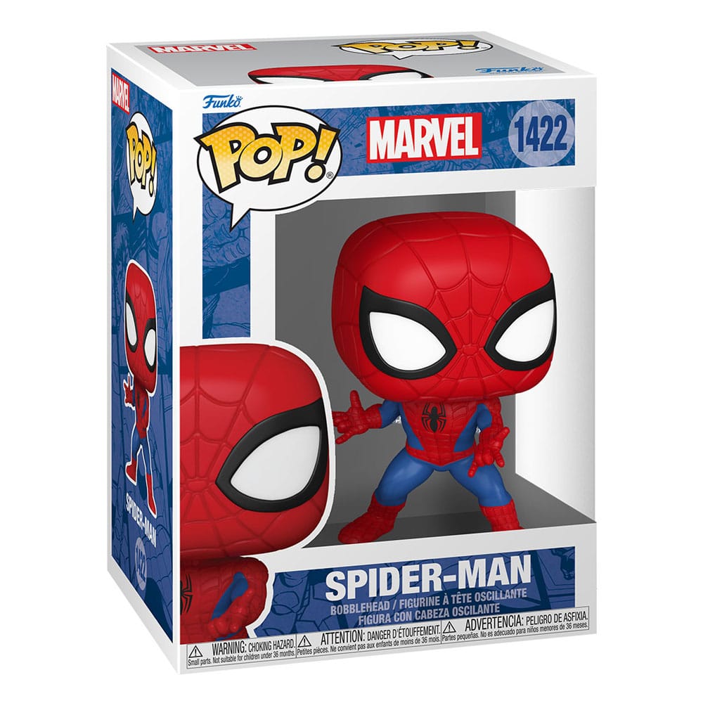 Figurine Funko POP! Spider-Man 9 cm dans sa boîte-fenêtre officielle Funko