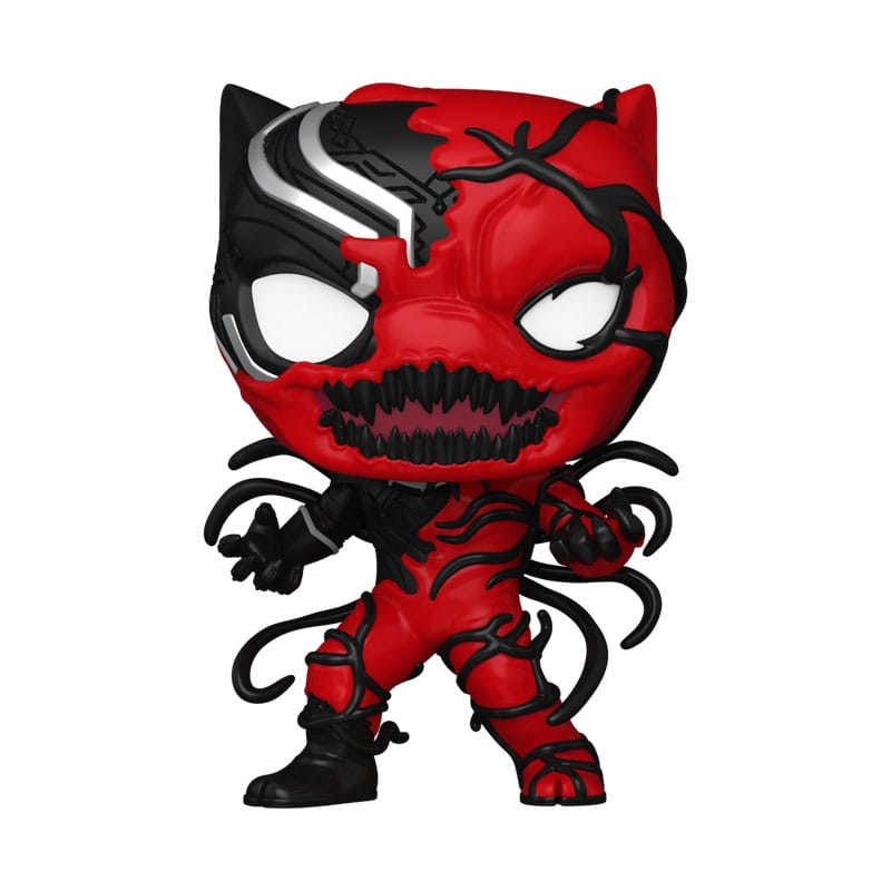 Figurine Funko POP! Marvel Black Panther Carnageized de face, boîte-fenêtre