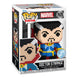 Vue détaillée de la figurine Funko POP! Dr. Strange 8-Bit dans sa boîte-fenêtre
