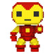 Figurine Funko POP! 8-Bit Iron Man Marvel en vinyle, vue de face, 9 cm