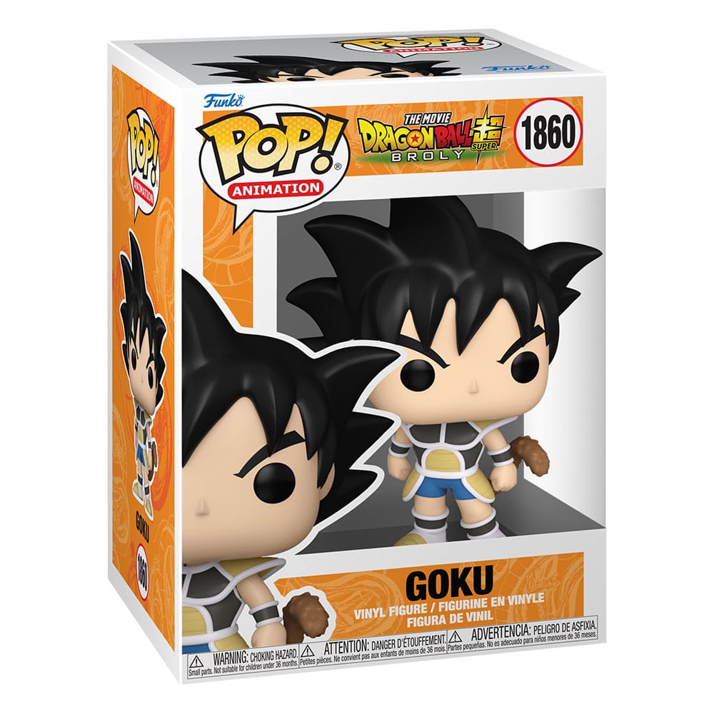 Boîte-fenêtre de la figurine Funko POP! Goku (Kid) Broly avec logo