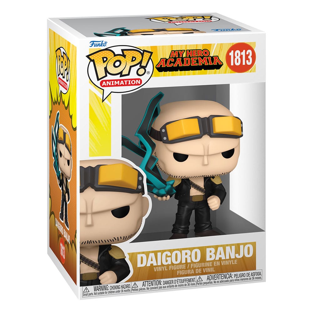 Détail de la figurine Funko POP! Daigoro Banjo de My Hero Academia, vue de face