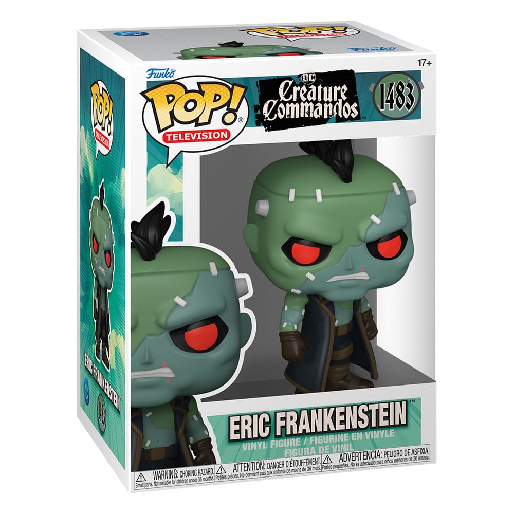 Boîte-fenêtre de la figurine Funko POP! Eric Frankenstein 9 cm, prête à être exposée