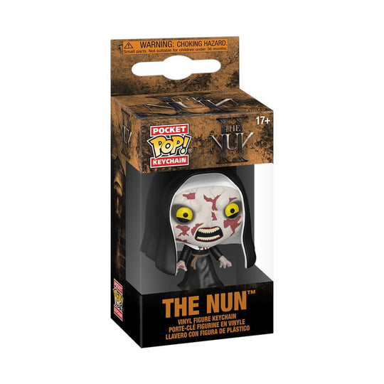 Gros plan sur un porte-clés Funko Pocket POP! The Nun II de La Nonne 4cm