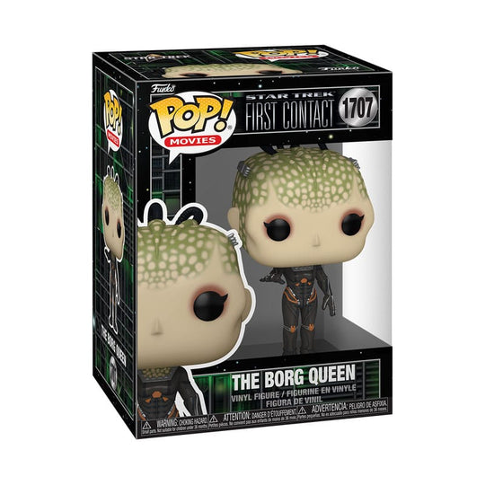 Vue de la boîte-fenêtre de la figurine Funko POP! Borg Queen Star Trek