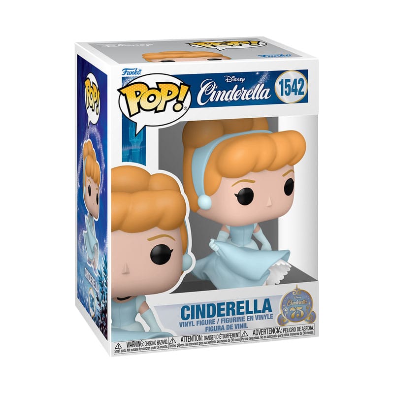 Boîte-fenêtre de la figurine Funko POP Cendrillon 75ème Anniversaire, montrant la figurine