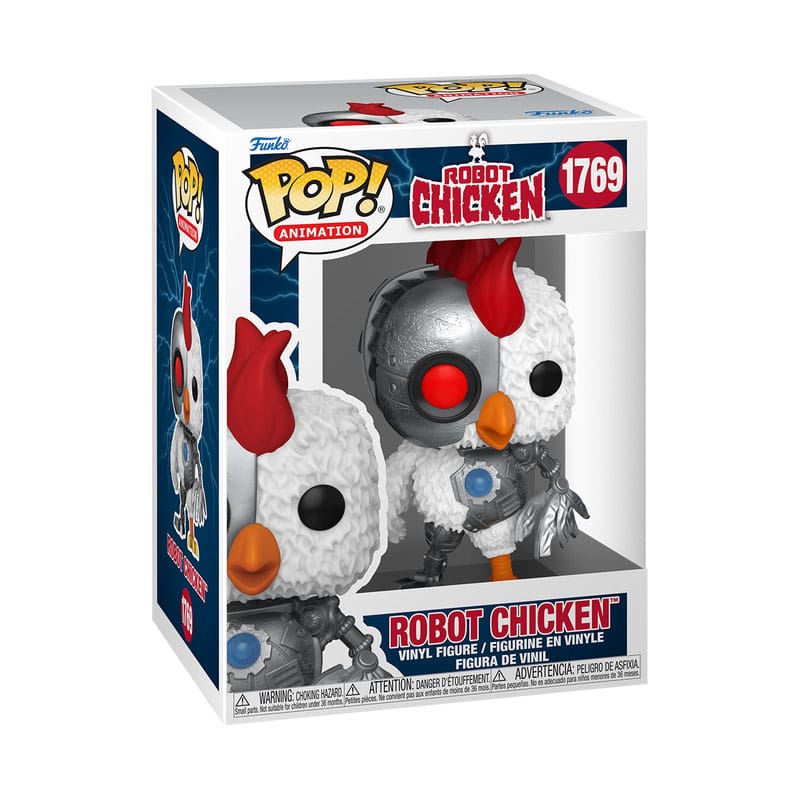 Emballage boîte-fenêtre de la figurine Funko Pop! Robot Chicken Chicken