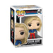 Détail de la figurine Funko POP! Kara Kent de Smallville, montrant les finitions et le logo Funko.
